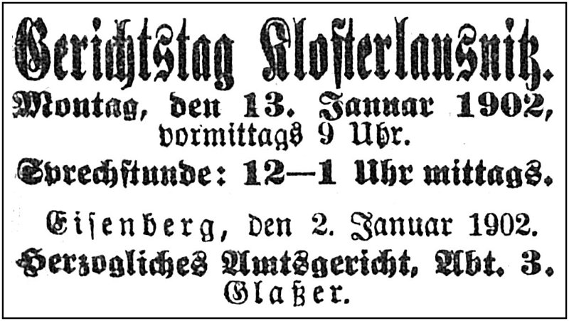 1902-01-13 Kl Gerichtstag